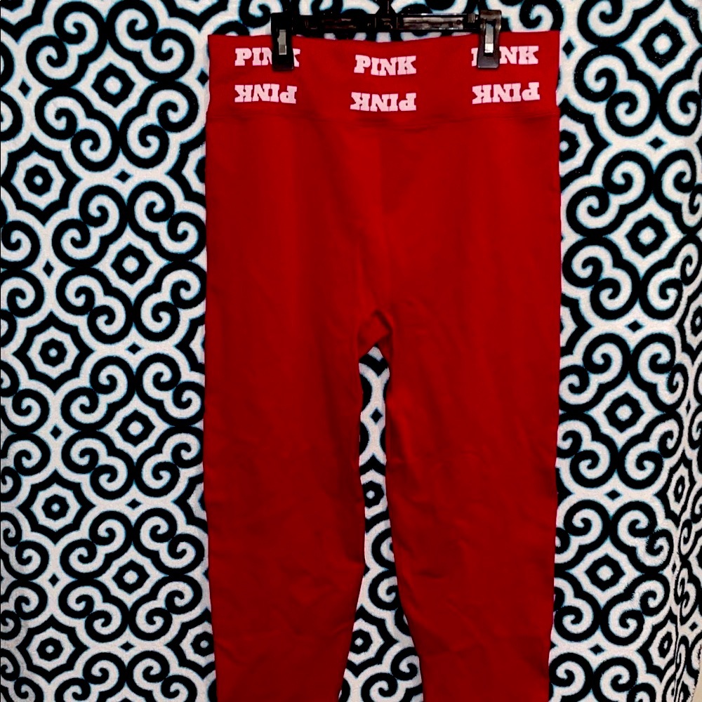 PINK Victoria's Secret Red Leggings